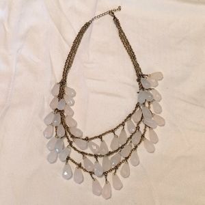 Pink 3 Tier Chandelier Necklace